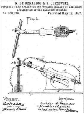 Patent for the electric arc welding method